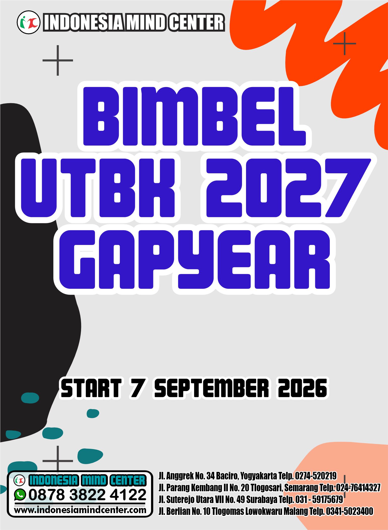BIMBEL UTBK 2027 GAPYEAR START 7 SEPT 2026