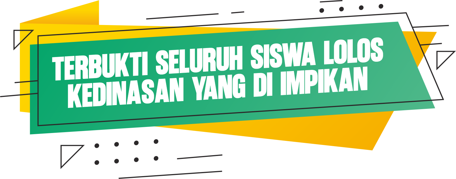 Terbukti seluruh siswa lolos kedinasan yang di impikan