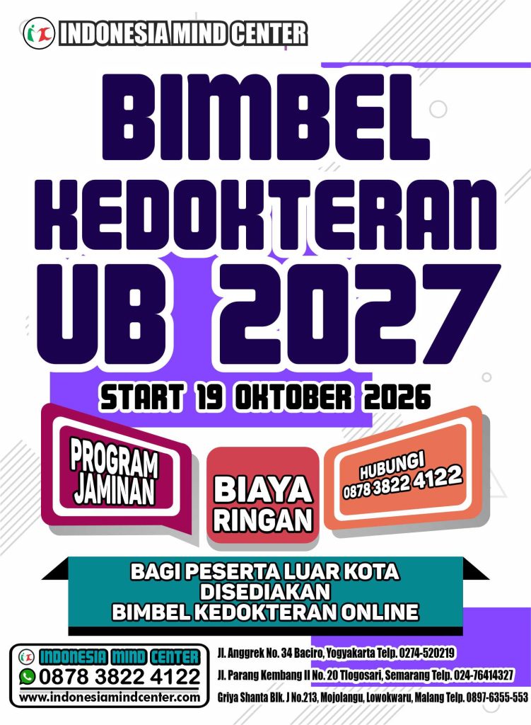 BIMBEL KEDOKTERAN UB START 19 OKTOBER 2026