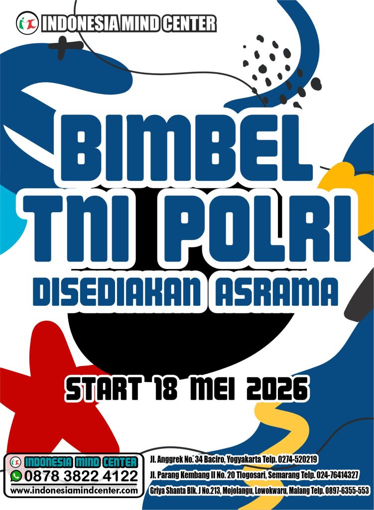 BIMBEL TNI POLRI. DISEDIAKAN ASRAMA START 18 MEI 2026