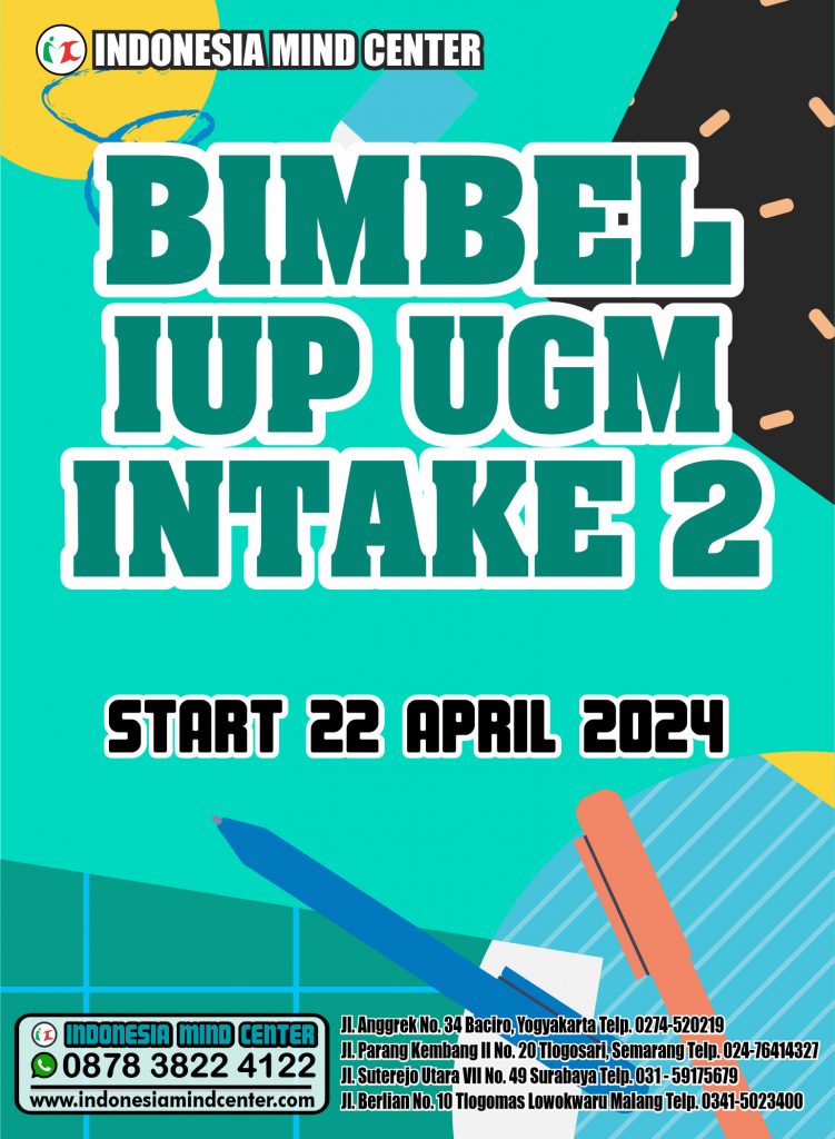 BIMBEL IUP UGM INTAKE 2 START 22 APRIL 2024