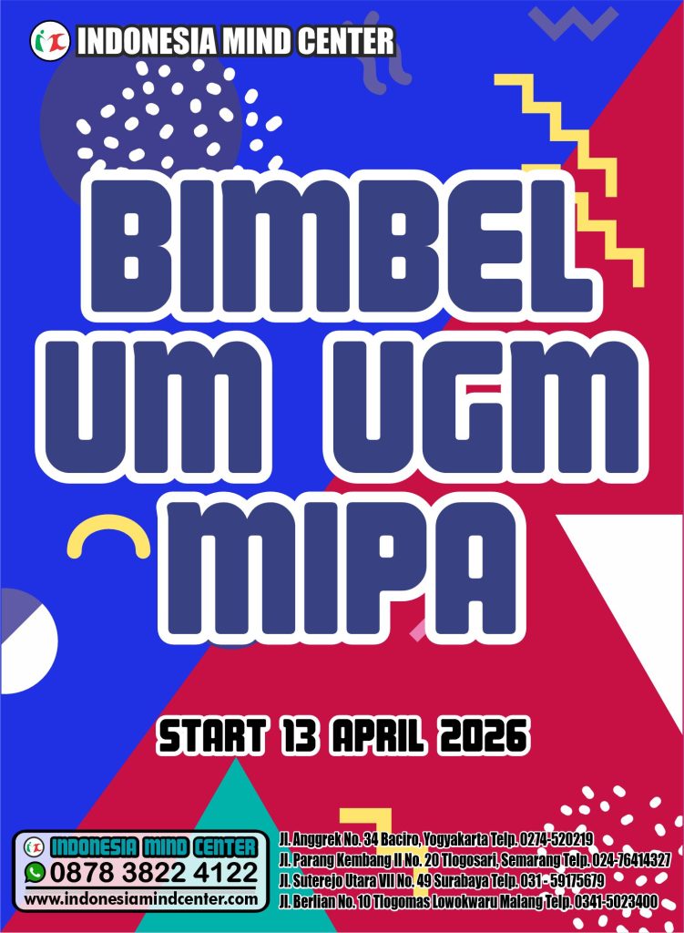 BIMBEL IUP UGM MIPA START 13 APRIL 2026