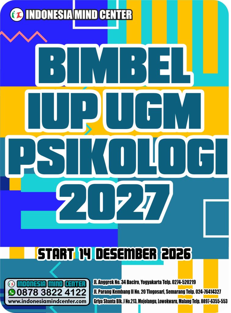 BIMBEL IUP UGM PSIKOLOGI 2027 START 14 DESEMBER 2026