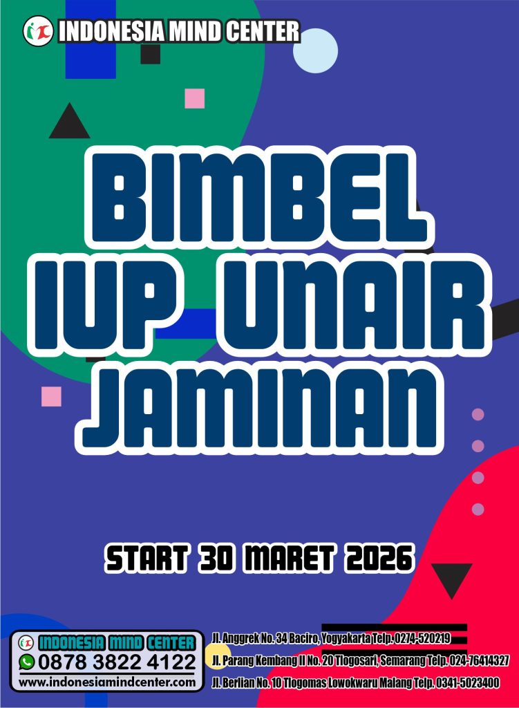 BIMBEL IUP UNAIR JAMINAN START 30 MARET 2026