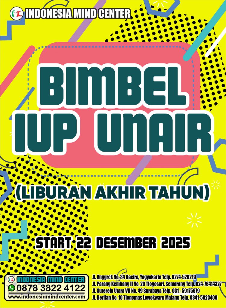 BIMBEL IUP UNAIR (LIBURAN AKHIR TAHUN) START 22 DESEMBER 2025