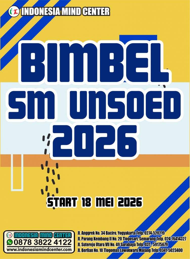 BIMBEL SM UNSOED 2026 START 18 MEI 2026