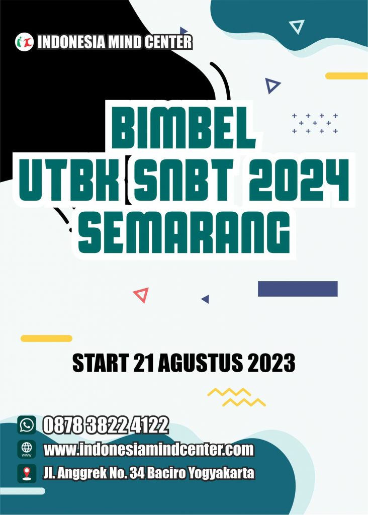 BIMBEL UTBK SNBT 2024 SEMARANG START 21 AGUSTUS 2023