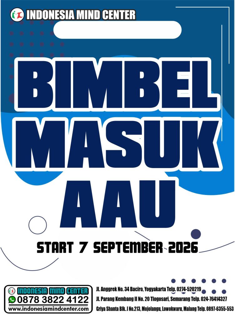 BIMBEL MASUK AAU START 7 SEPTEMBER 2026