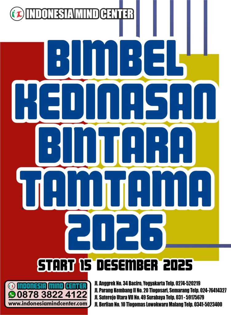 BIMBEL KEDINASAN BINTARA TAMTAMA 2026 START 15 DESEMBER 2025