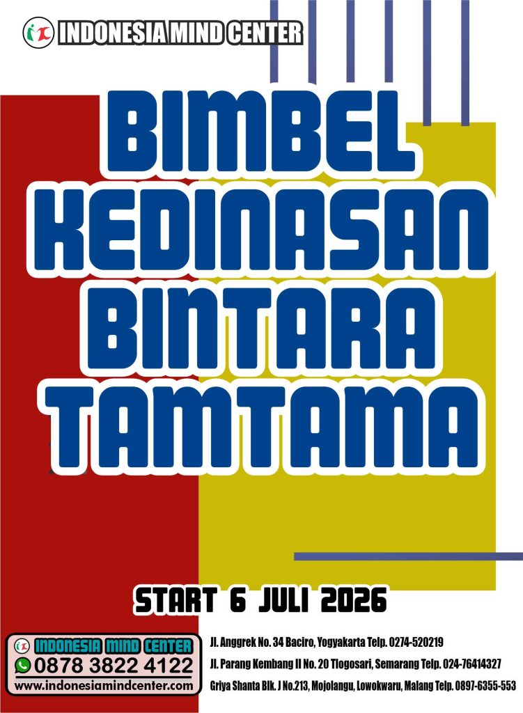 BIMBEL KEDINASAN BINTARA TAMTAMA 2026 START 6 JULI 2026