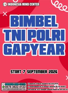 BIMBEL TNI POLRI GAPYEAR START 7 SEPTEMBER 2026