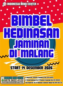 BIMBEL KEDINASAN JAMINAN 2026 DI MALANG START 14 DESEMBER 2026