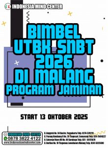 BIMBEL UTBK SNBT 2026 DI MALANG PROGRAM JAMINAN START 13 OKTOBER 2025