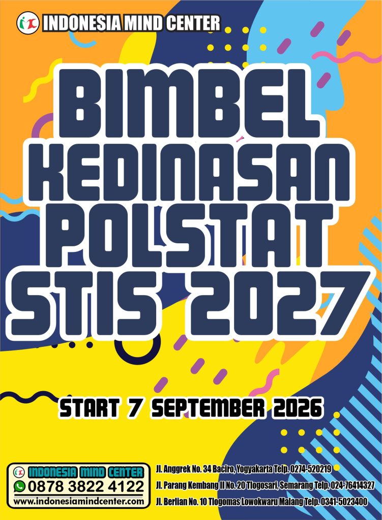 BIMBEL KEDINASAN POLSTAT STIS 2027 START 7 SEPTEMBER 2026