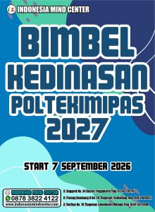 BIMBEL KEDINASAN POLTEKIMIPAS 2027 START 7 SEPTEMBER 2026