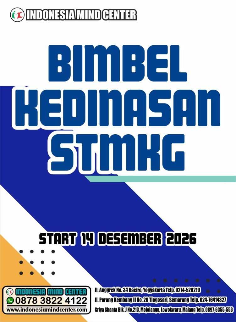 BIMBEL KEDINASAN STMKG 2026 START 14 DESEMBER 2026