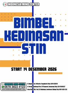 BIMBEL KEDINASAN STiN 2026 START 14 DESEMBER 2026