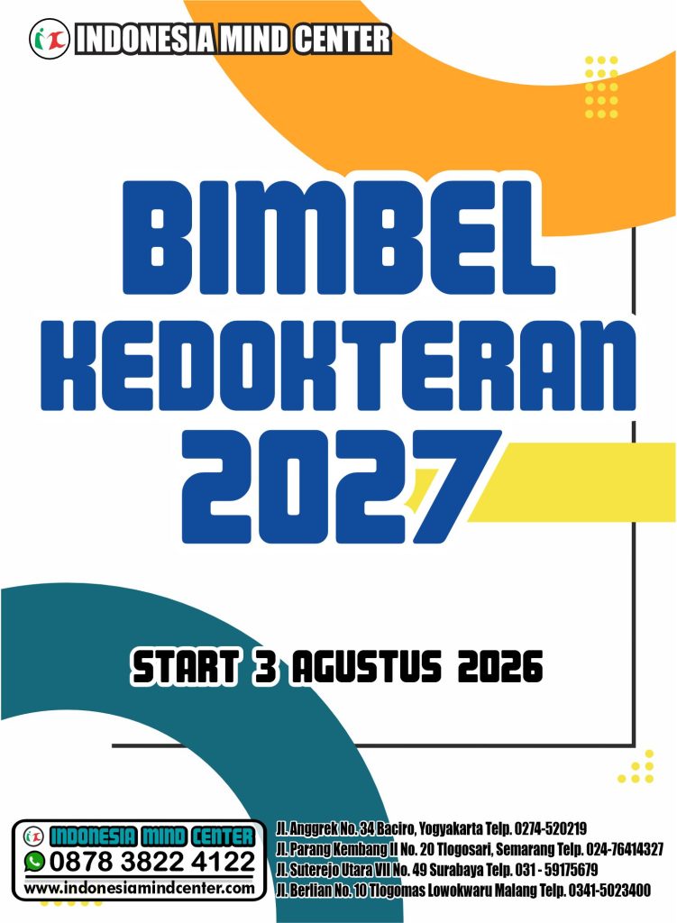 BIMBEL KEDOKTERAN 2027 JAMINAN START 3 AGUST 2026